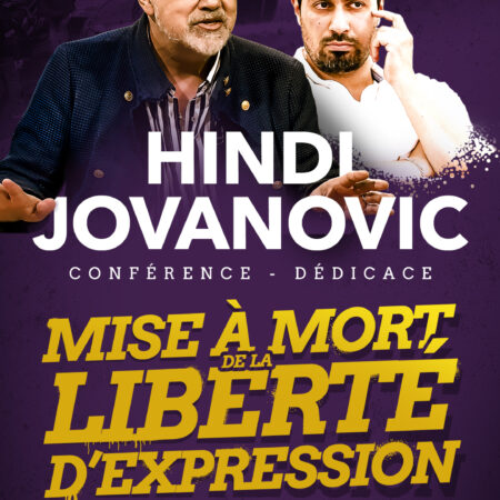 Affiche Conf Hindi-Jova 1080x1920px Conférence - Dédicace Hindi - Jovanovic